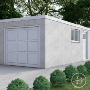 20 x 10 insulated single garage