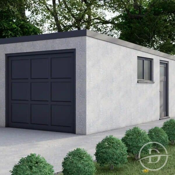 20 x 10 pent single garage anthracite