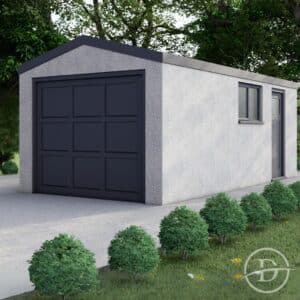 insulated apex single garage