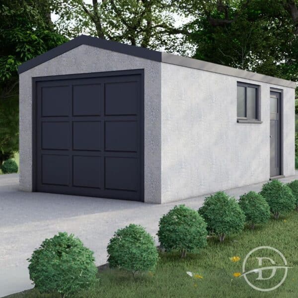 insulated apex single garage