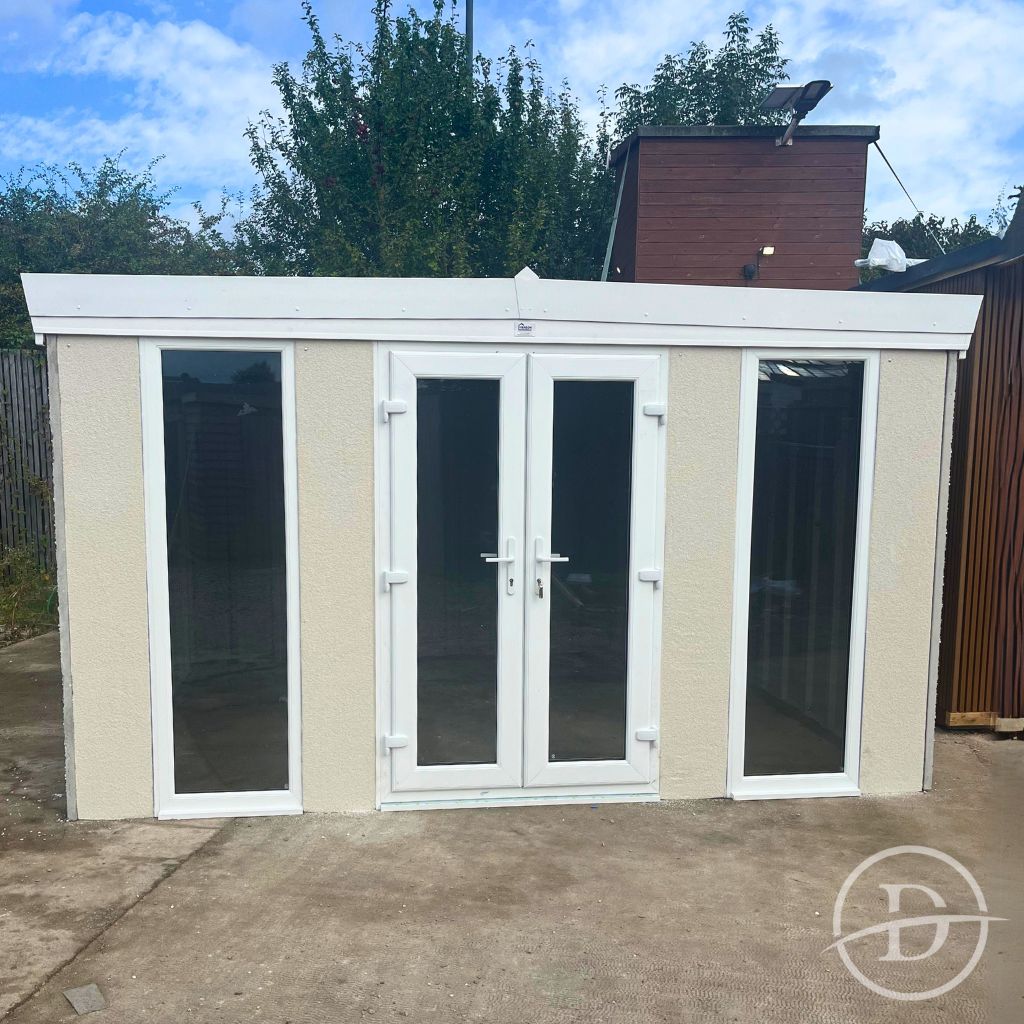concrete garden room